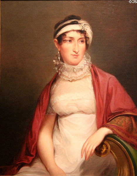 Mary Harvey (Mrs. Paul Beck, Jr.) portrait (1813) by Thomas Sully at Dallas Museum of Art. Dallas, TX.
