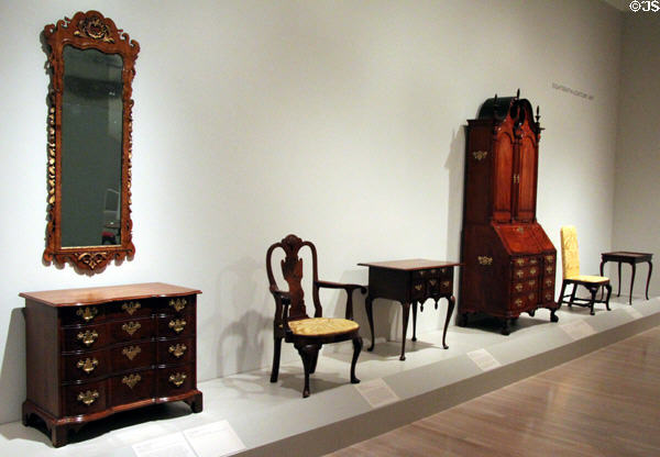 Gallery of American decorative arts at Dallas Museum of Art. Dallas, TX.
