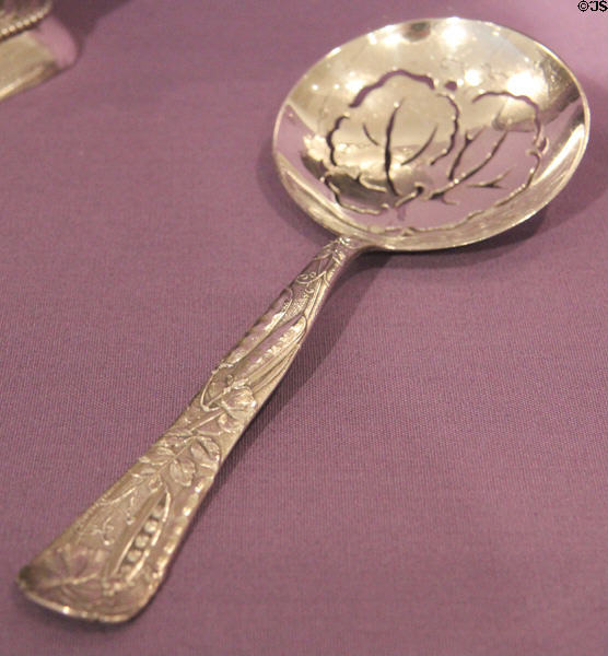 Silver vine pea server (c1872-91) by Edward C. Moore of Tiffany & Co. of New York City at Dallas Museum of Art. Dallas, TX.
