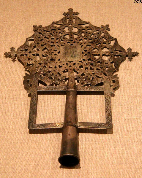 Ethiopian processional cross (18th-20thC) at Dallas Museum of Art. Dallas, TX.