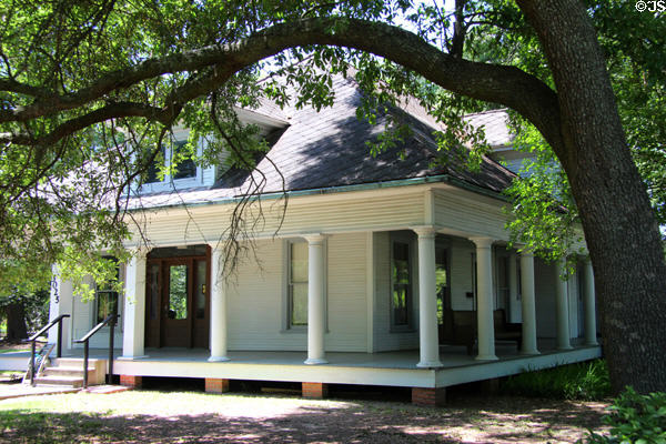 Wrap around porch of reception building at John Jay French Museum. Beaumont, TX.