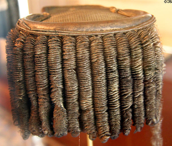 Epaulette belonging to Texan James Fannin commander of Texas forces at Goliad at Capitol Visitors Center. Austin, TX.
