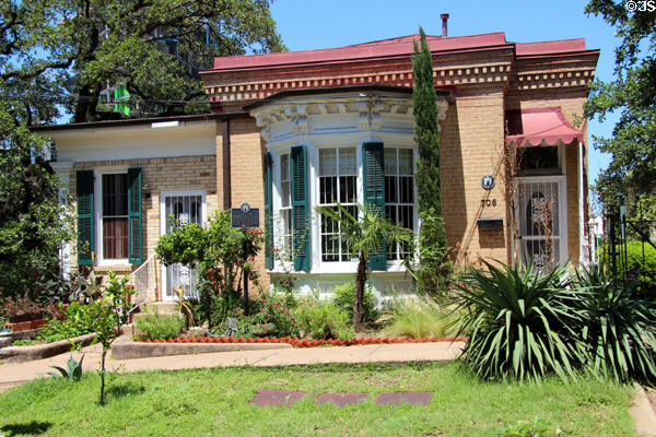 North Cottage (aka Bellevue Cottage) (1879) (706 San Antonio St.). Austin, TX. Style: Italianate.