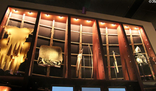 Display of 1600s era of Spain at Bullock Texas State History Museum. Austin, TX.