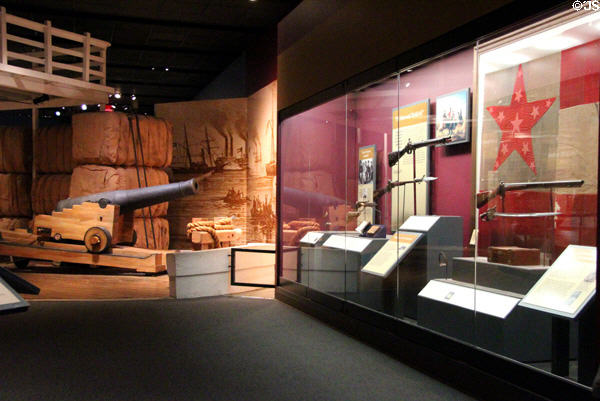 Civil War gallery at Bullock Texas State History Museum. Austin, TX.