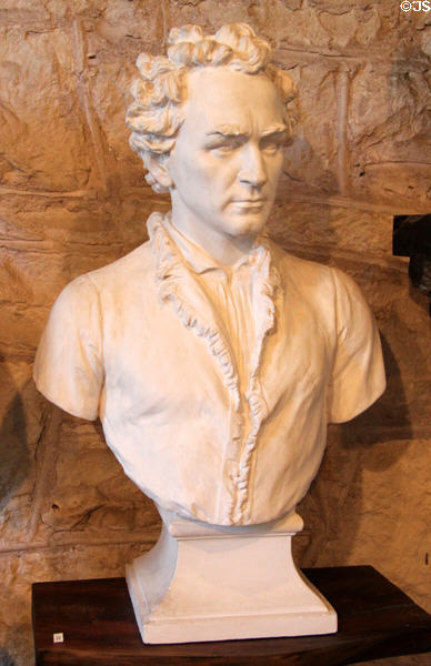 Stephen F. Austin plaster bust (1892) by Elisabet Ney at Ney Museum. Austin, TX.