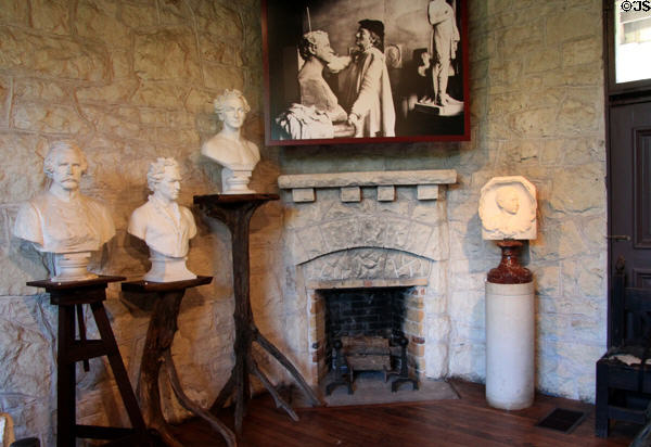 Gallery of Elisabet Ney sculptures at Ney Museum. Austin, TX.