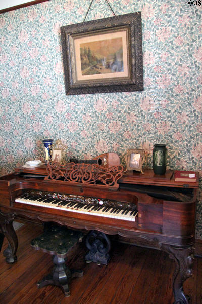 Piano by Horace Waters of New York at O. Henry Museum. Austin, TX.
