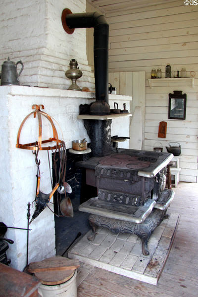 Separate kitchen building of Bell House at Pioneer Farms. Austin, TX.