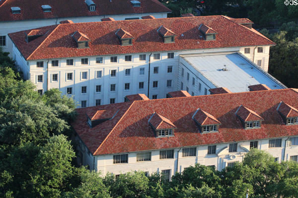 Calhoun & Parlin Halls (1954-5) at University of Texas. Austin, TX.