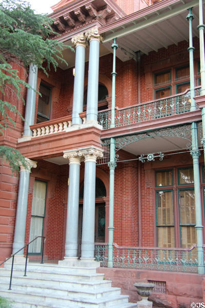 Grillwork Littlefield Home at University of Texas. Austin, TX.