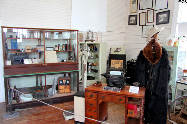 Antique Dr.'s office & medical equipment at Pioneer Village. Gonzales, TX.