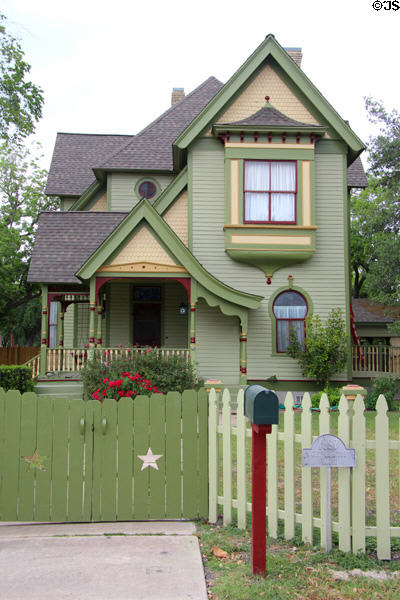 G.F. Burgess House (1897) (803 St. Lawrence St.). Gonzales, TX. Style: Eastlake.