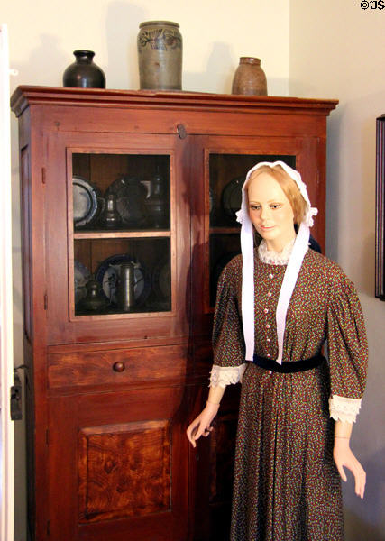 Painted & grained pie safe at Museum of Texas Handmade Furniture. New Braunfels, TX.
