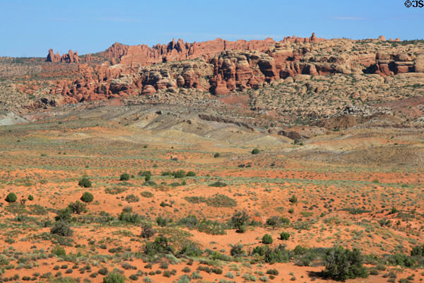 Fiery Furnace landscape at Arches National Park. UT.