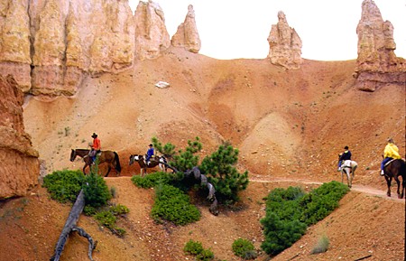 Horseback riding in Bryce Canyon National Park. UT.