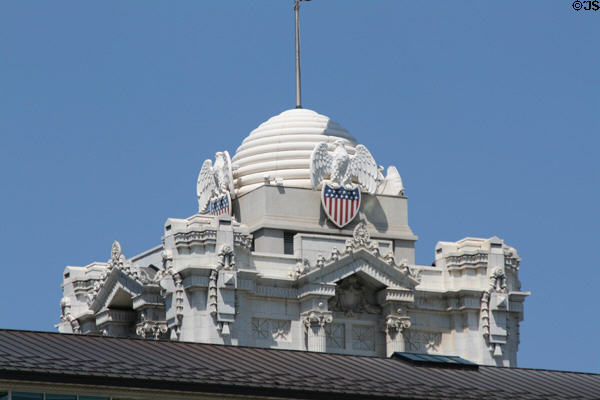 Beehive cupola atop Joseph Smith Memorial Building. Salt Lake City, UT.