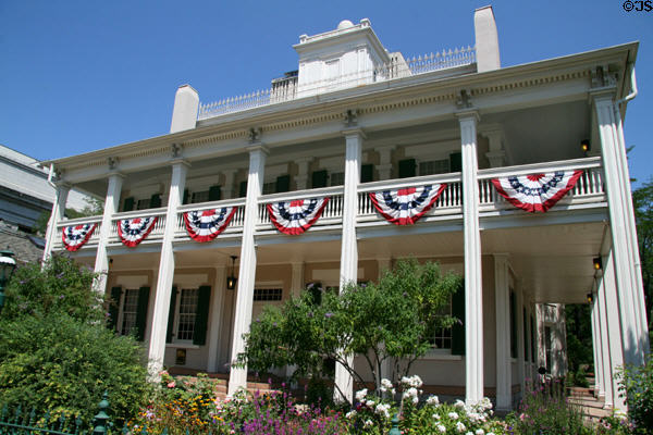 Beehive House (1853-5) (67 East South Temple) built by Brigham Young as his home & office. Salt Lake City, UT. Architect: Truman O. Angell.