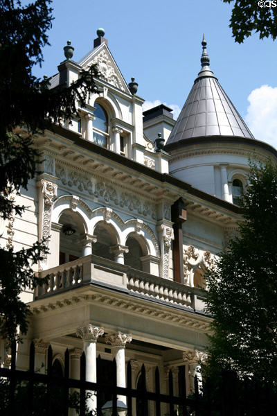 Decorative details of Utah Governor's Mansion. Salt Lake City, UT.