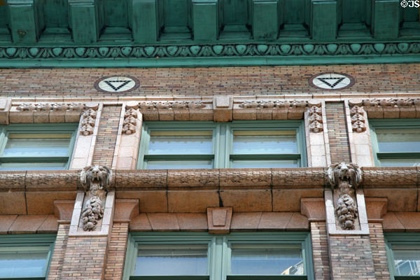 Carved lions of Judge Building. Salt Lake City, UT.