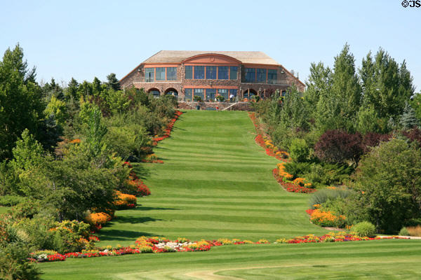Visitor center above Thanksgiving Point Gardens. Lehi, UT.