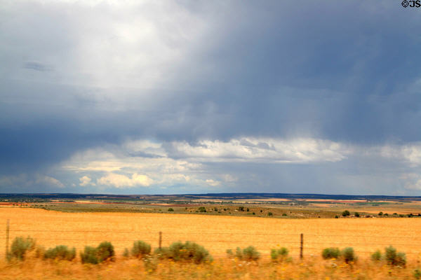 Clouds over plains along Highway US191 south of Moab. UT.