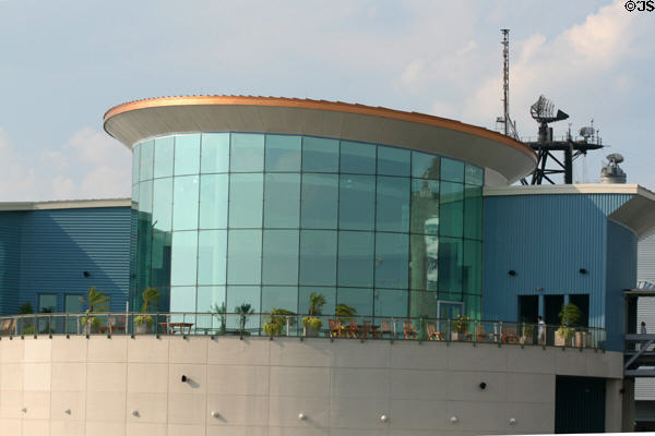Architecture of Norfolk Half Moone cruise terminal. Norfolk, VA.