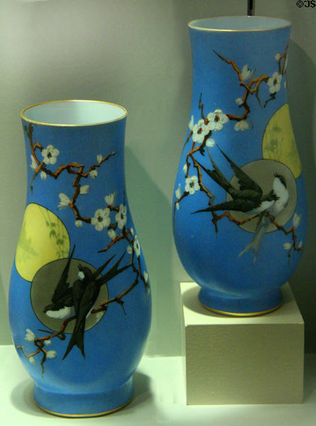 American blown & enameled glass (1870-80) at Chrysler Museum of Art. Norfolk, VA.