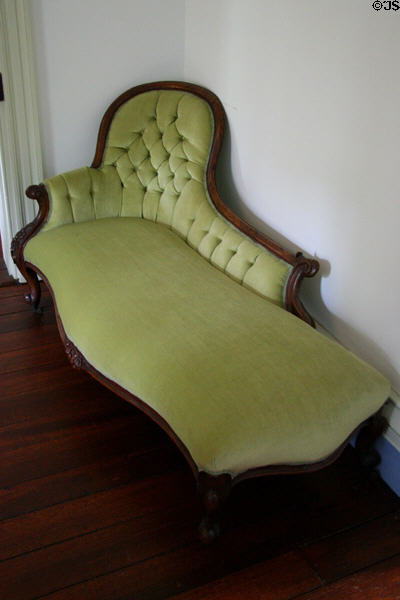 Corner chaise-longue at Woodrow Wilson Birthplace. Staunton, VA.