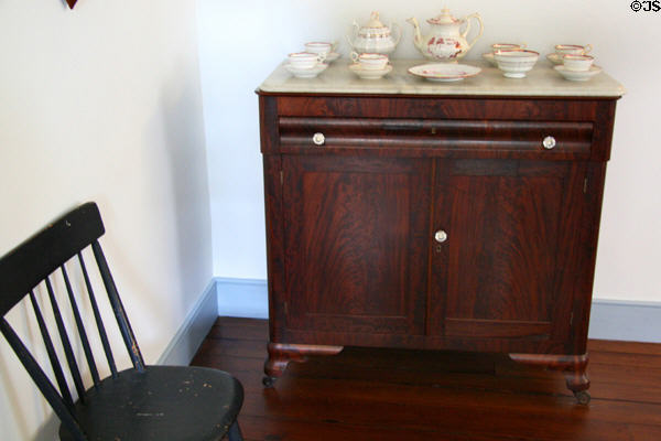 Sideboard in family breakfast area at Woodrow Wilson Birthplace. Staunton, VA.
