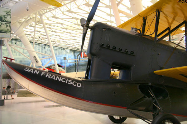 Float detail of Loening OA-1A San Francisco (1926) at National Air & Space Museum. Chantilly, VA.