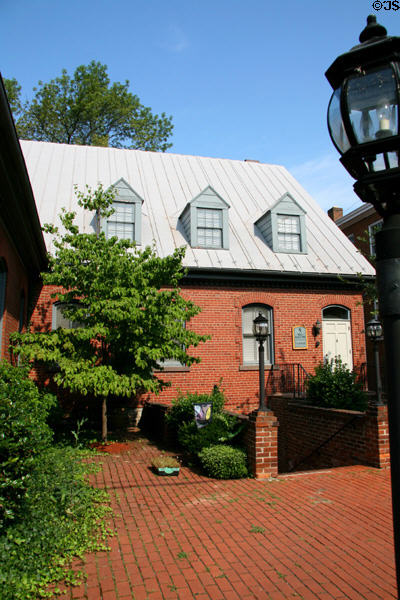 Building on courtyard (5 SW Wirt St.). Leesburg, VA.