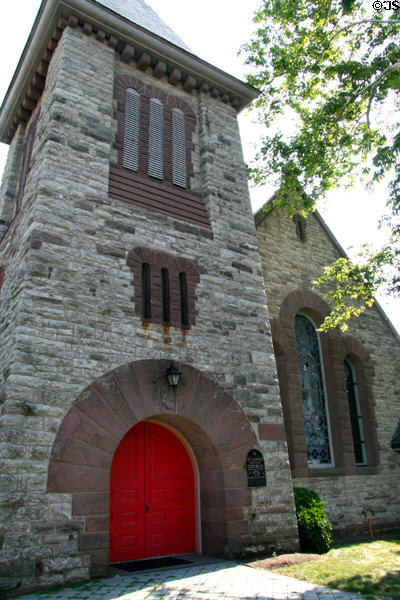 Entrance tower of St. James Episcopal Church (1895). Leesburg, VA.