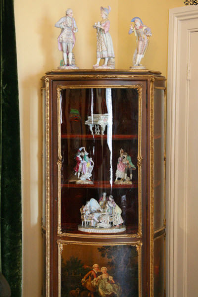 China cabinet at Morven Park. Leesburg, VA.