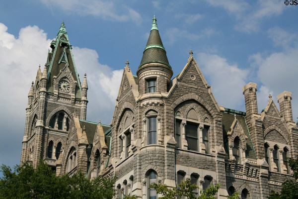 Richmond Old City Hall (1894) (1001 E. Broad St.). Richmond, VA. Style: Victorian Gothic. Architect: Elijah E. Myers. On National Register.