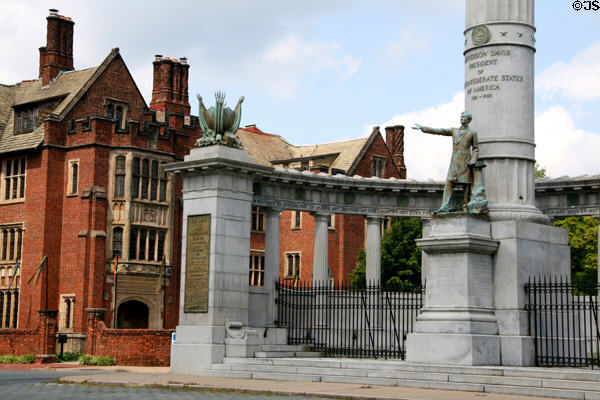 Detail of Jefferson Davis, president of Confederacy monument (1907) by Edward V. Valentine on Monument Ave. Richmond, VA.