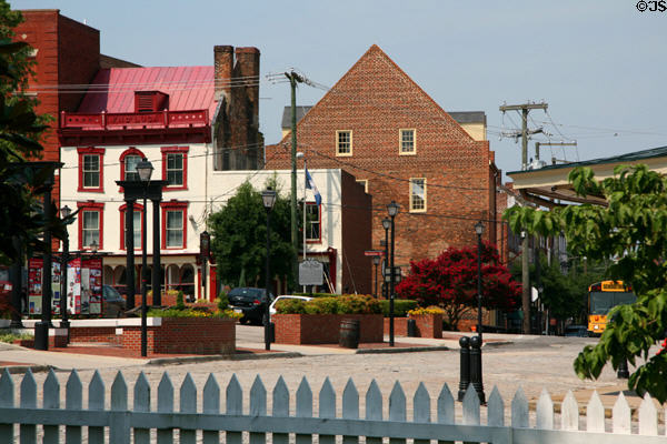 Heritage buildings on Sycamore St. Petersburg, VA.