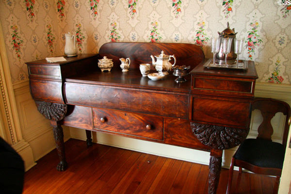 Sideboard in dining room at Centre Hill. Petersburg, VA.