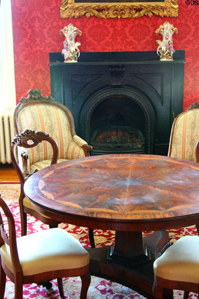 Eppes house parlor with original pre-Civil War furniture kept in storage during conflict. Hopewell, VA.