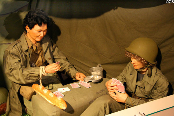 WAC uniforms from WWII at U.S. Army Women's Museum. Petersburg, VA.