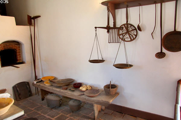 Bread oven area in kitchen at Mt Vernon. Washington, VA.