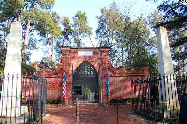 Tombs of George Washington & family (1832) at Mt Vernon which was neutral ground during Civil Was so both sides could visit. Washington, VA.