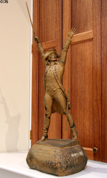 John Stark plaster model for monument (1953) by Richard H. Recchia at Bennington Museum. Bennington, VT.