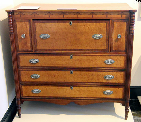 Half sideboard (1810-15) from Windsor, VT at Bennington Museum. Bennington, VT.