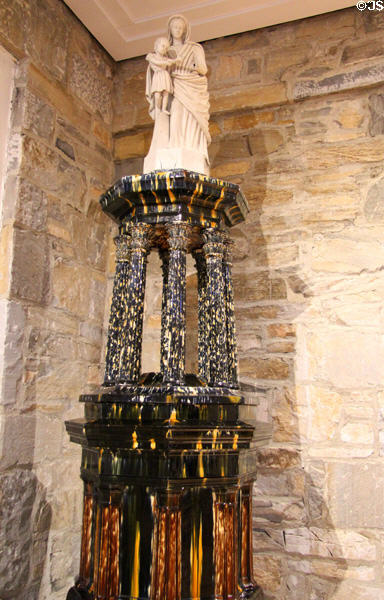 Monument by Christopher Webber Fenton of United States Pottery Co., Bennington, VT, displayed at Crystal Palace Exhibition in New York City (1853) at Bennington Museum. Bennington, VT.