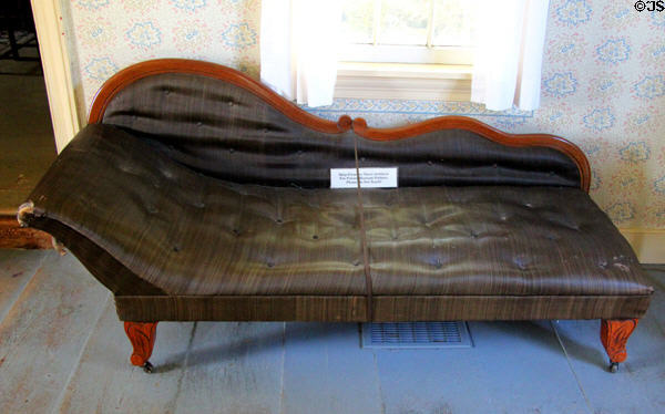 Divan in birthplace house at President Calvin Coolidge State Historic Park. Plymouth Notch, VT.