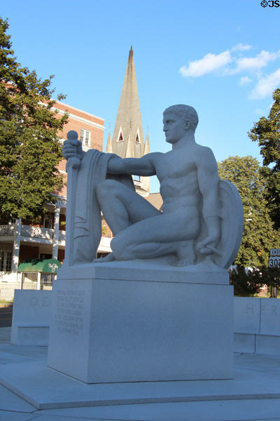 Youth Triumphant World War I memorial (1924) by C. Paul Jennwein. Barre, VT.