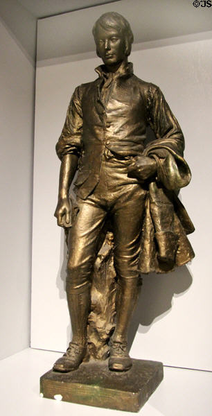 Plaster model of Robert Burns (1899) by Elia Corti & Samuel Novelli at Vermont History Center. Barre, VT.