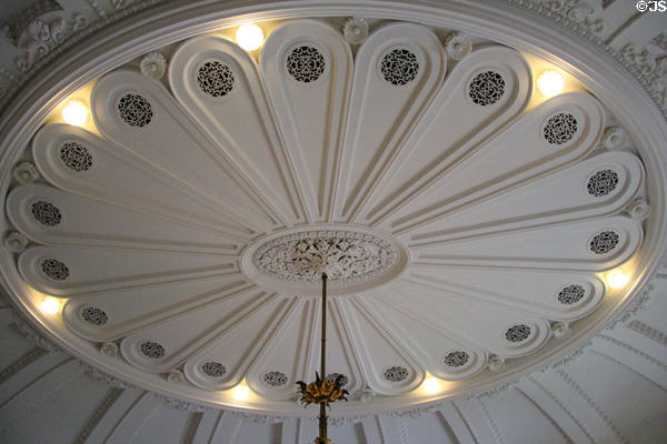 Senate ceiling detail at Vermont State House. Montpelier, VT.