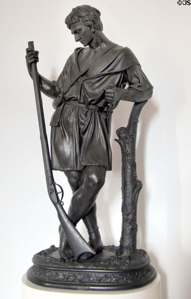 Pioneer statue by William Henry Rinehart at Vermont State House. Montpelier, VT.